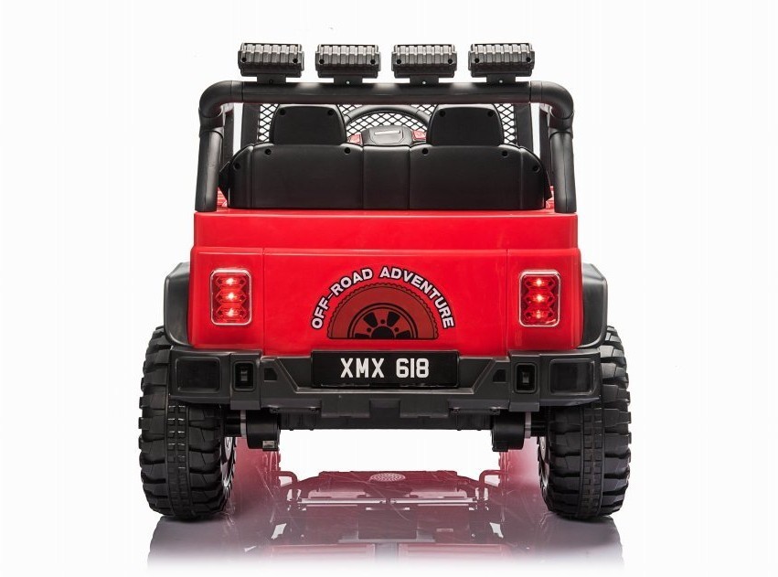 Детский электромобиль джип XMX с полным приводом (красный, EVA, 12V) (XMX618-4WD-RED)
