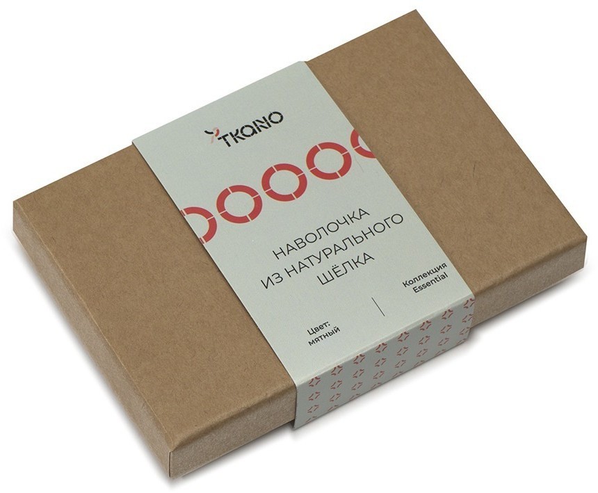 Наволочка из натурального шелка мятного цвета из коллекции essential, 50х70 см (76096)