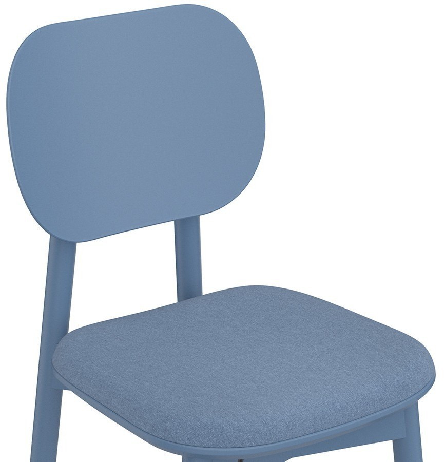 Стул saga, рогожка, синий (76407)