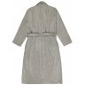 Халат махровый из чесаного хлопка серого цвета из коллекции essential, размер m (75419)