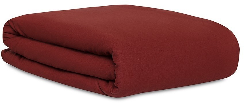 Комплект постельного белья изо льна и хлопка цвета копченой паприки из коллекции essential, 150х200 см (77131)