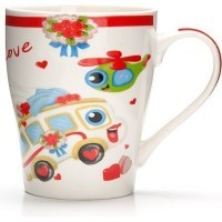 Набор кружек 340 мл 4 шт Автомобиль LORAINE (26583-Н1)
