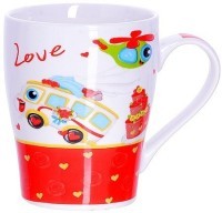 Набор кружек 340 мл 4 шт Автомобиль LORAINE (26583-Н1)