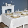 Скатерть  160х400 cm прямоугольная, "феерия. серебро", цвет: белый, tm lefard, полиэстер 100% (кор=1 (986-004-23)