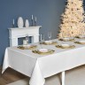 Скатерть  160х400 cm прямоугольная, "феерия. серебро", цвет: белый, tm lefard, полиэстер 100% (кор=1 (986-004-23)