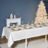 Скатерть  160х400 cm прямоугольная, "феерия. серебро", цвет: белый, tm lefard, полиэстер 100% (кор=1 (986-004-23)