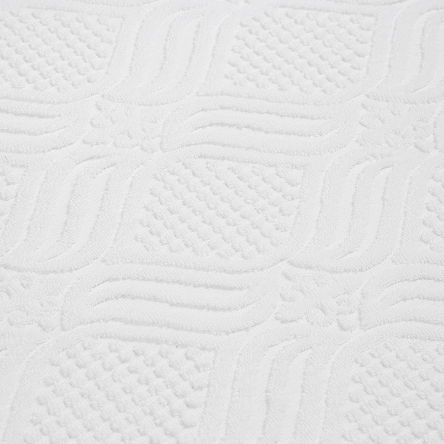 Полотенце для рук белое, с кисточками темно-синего цвета из коллекции essential, 50х90 см (75409)