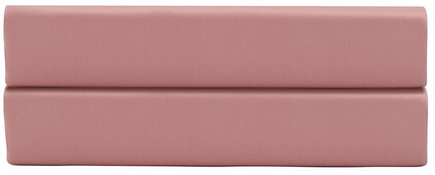 Простыня на резинке из сатина темно-розового цвета из коллекции essential, 200х200х30 см (72588)