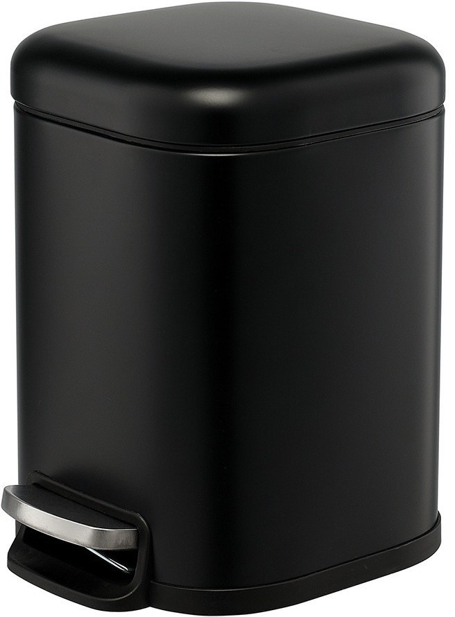 Ведро мусорное с педалью, графит, 6 л (78736)