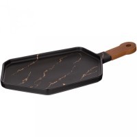 Менажница с деревянной ручкой коллекция &quot;золотой мрамор&quot; цвет:black  40*19 см Lefard (412-201)