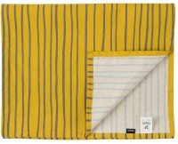 Дорожка на стол из хлопка горчичного цвета с принтом Полоски из коллекции prairie, 45х150 см (69714)