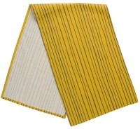 Дорожка на стол из хлопка горчичного цвета с принтом Полоски из коллекции prairie, 45х150 см (69714)