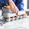 Контейнер для яиц eggs to go, organic, серый (70864)