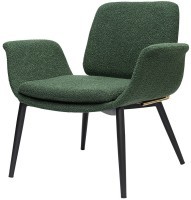 Лаунж-кресло hilde, букле, темно-зеленое (76873)