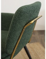 Лаунж-кресло hilde, букле, темно-зеленое (76873)