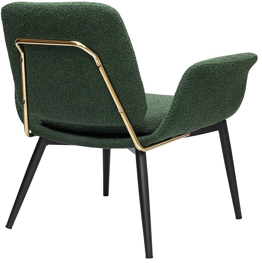 Лаунж-кресло hilde, букле, темно-зеленое (76873)