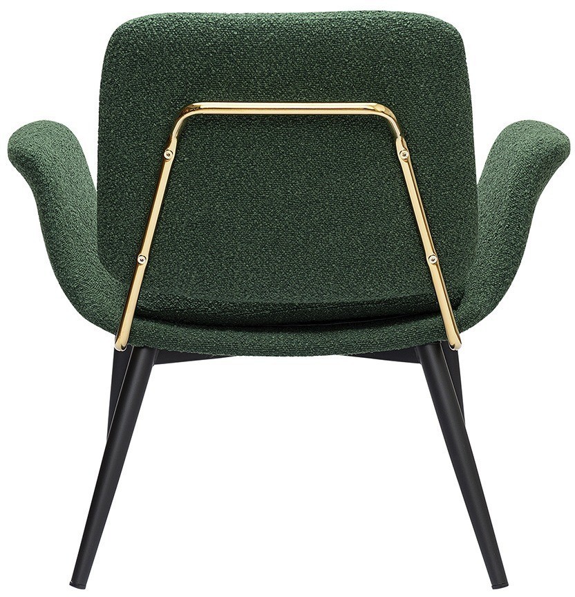 Лаунж-кресло hilde, букле, темно-зеленое (76873)