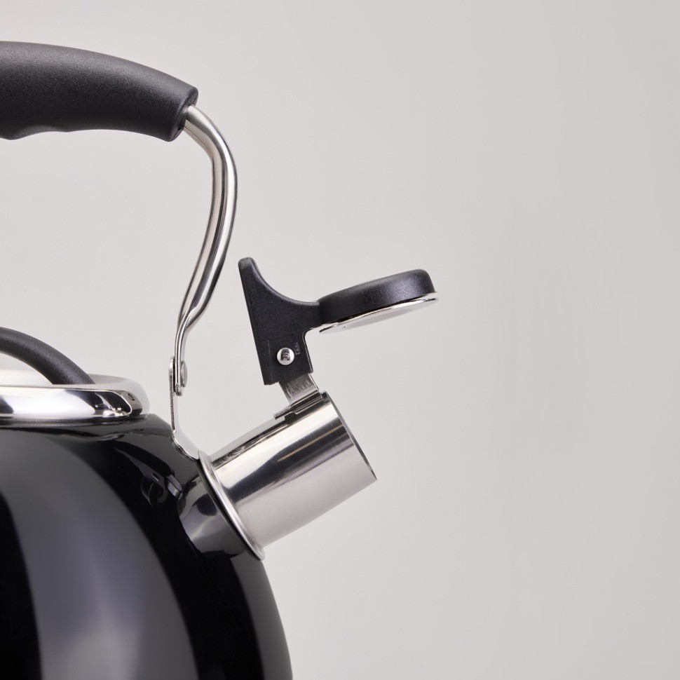 Чайник со свистком и складывающейся ручкой, 2.9л Agness (940-026)