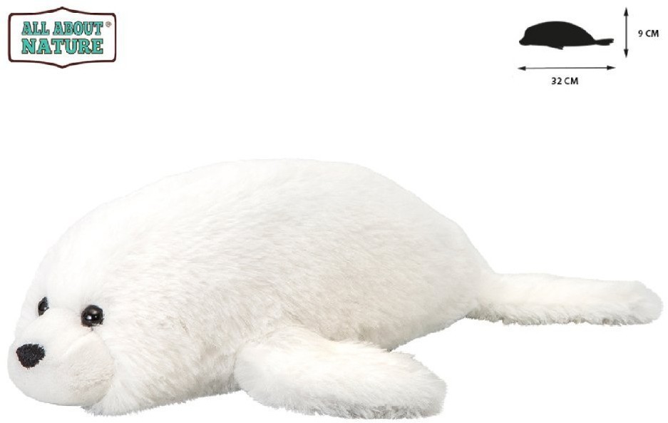 Мягкая игрушка серия "Морские обитатели " Белый тюлень, 9 см (K8683-PT)