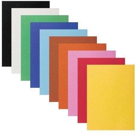 Цветная бумага бархатная А4 10 листов 10 цветов 110 г/м2 128969 (4) (87111)