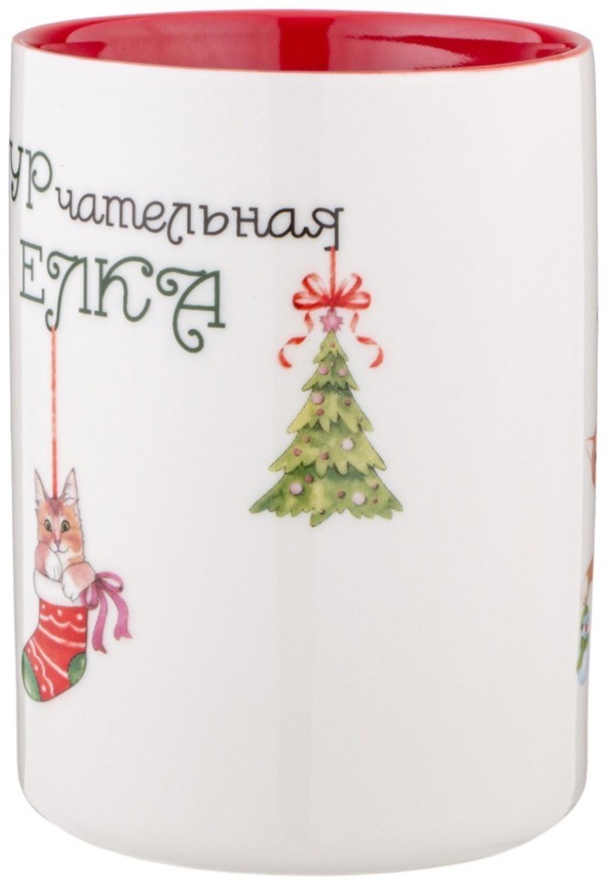 Кружка lefard "замурчательная елка" 400мл (260-996)