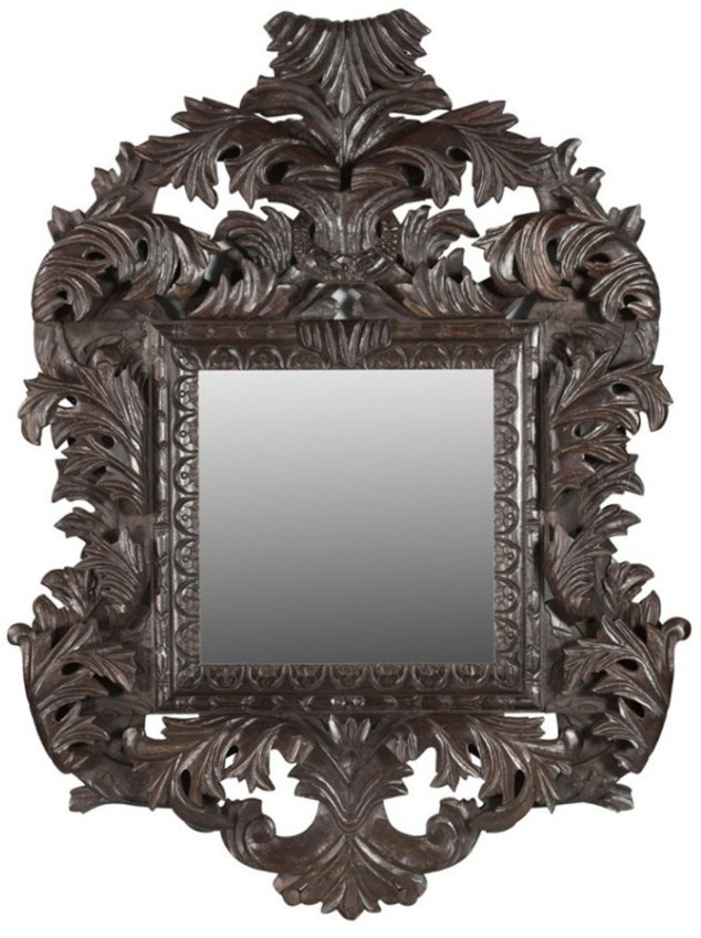 Зеркало PR45419R1, Массив манго, dark brown, ROOMERS FURNITURE