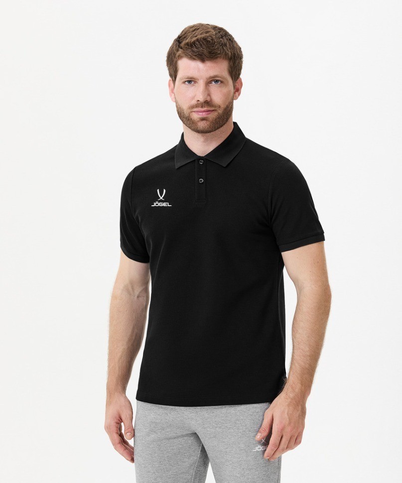 Поло JOGEL ESSENTIAL CVC Polo, черный (2116760)