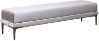 Банкетка Prima 160 на метал опорах серая Velvet SER 40*160*40см (TT-00015982)