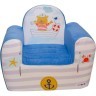 Бескаркасное (мягкое) детское кресло серии "Экшен", Мореплаватель, цвет Лазурь (PCR320-60)