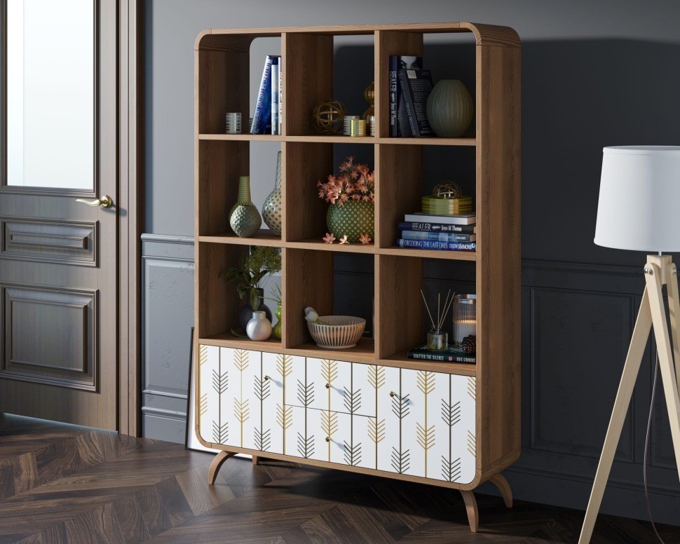 Стеллаж Ellipse принт 2 арт EL13/print_2-ET