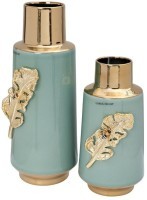 Ваза керамическая с золотым декором 13*14*28см (TT-00012014)