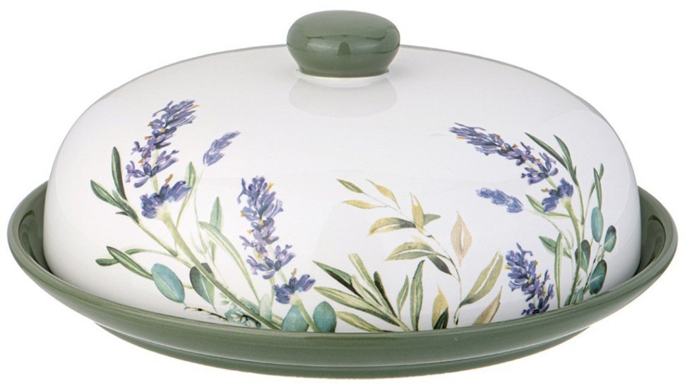 Блюдо для блинов agness "лаванда" 23*10 см (358-2160)