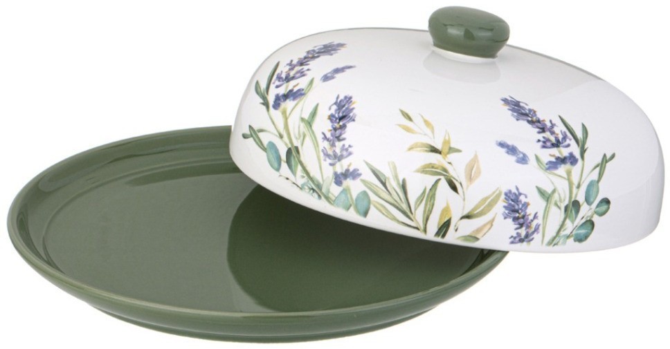 Блюдо для блинов agness "лаванда" 23*10 см (358-2160)