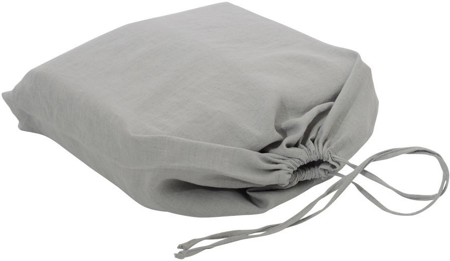 Пододеяльник изо льна серого цвета essential, 200х200 см (63315)