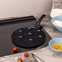 Сковорода agness для оладий с антипригар.покрытием, индукция, диаметр=26.5 см (932-030)