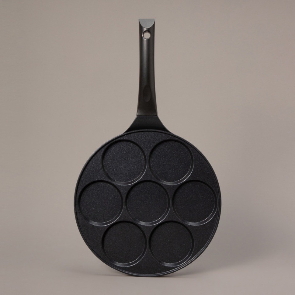 Сковорода agness для оладий с антипригар.покрытием, индукция, диаметр=26.5 см (932-030)