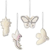 Набор елочных украшений christmas pearls из коллекции new year essential, 4 шт. (79411)