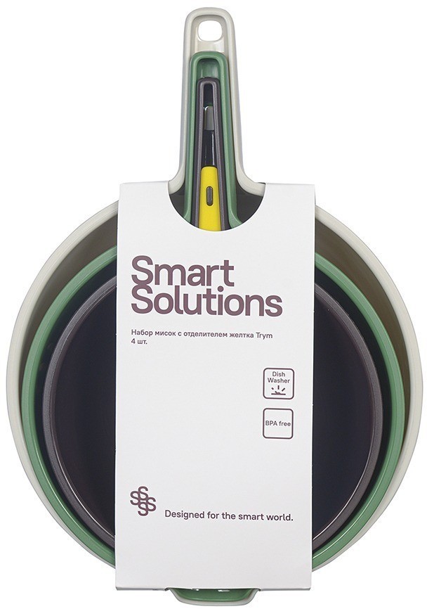 Набор мисок с дуршлагом и отделителем желтка trym, 4 предм. (74705)