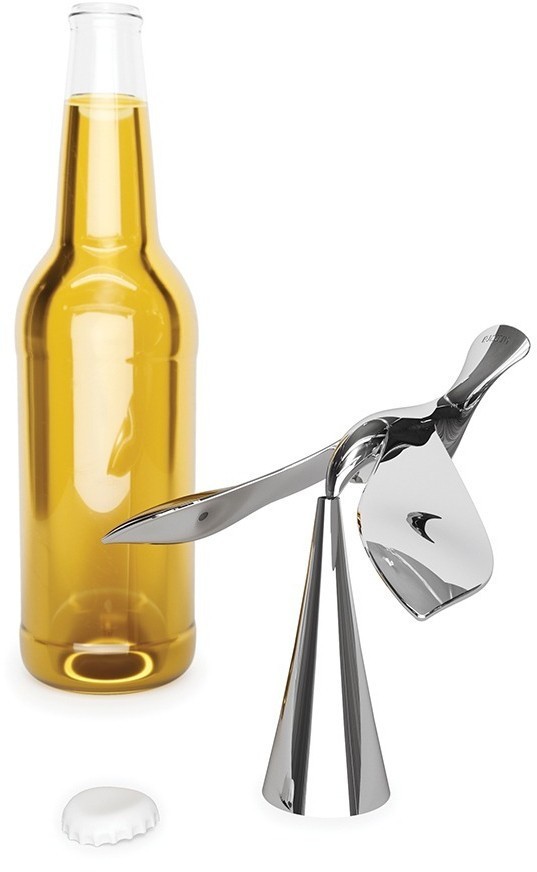 Открывалка для бутылок tipsy, хром (67665)