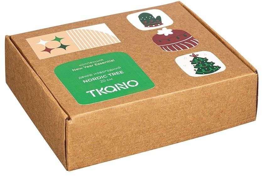 Декор новогодний nordic tree из коллекции new year essential, 20 см (78306)