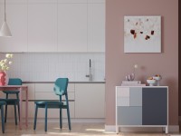 Стул saga, рогожка, сине-зеленый (76406)