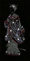 Картина Японская девушка с кристаллами Swarovski (1346)