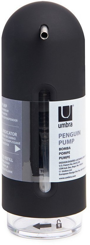 Диспенсер для жидкого мыла penguin, 355 мл, черный (41847)