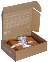 Набор наволочек изо льна и хлопка цвета карри из коллекции essential, 50х70 см (77146)