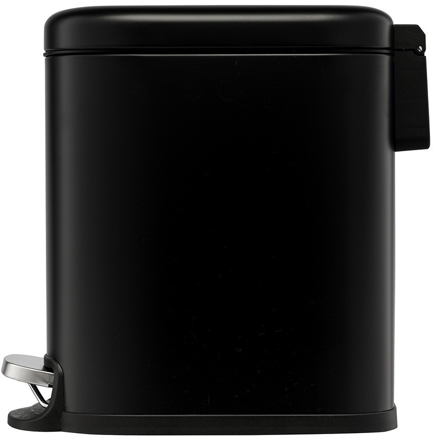 Ведро мусорное с педалью, графит, 5 л (78735)