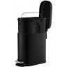 Ведро мусорное с педалью, графит, 5 л (78735)