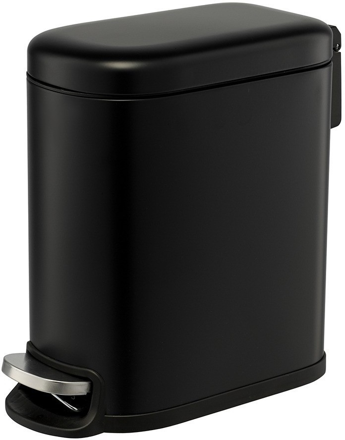 Ведро мусорное с педалью, графит, 5 л (78735)