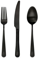Набор ложка, вилка и нож столовые 207300313170000, нержавеющая сталь 18/10, PVD, MATT BLACK, HERDMAR