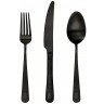 Набор ложка, вилка и нож столовые 207300313170000, нержавеющая сталь 18/10, PVD, MATT BLACK, HERDMAR