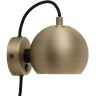 Лампа настенная ball, D12 см, античная латунь, матовая (70050)
